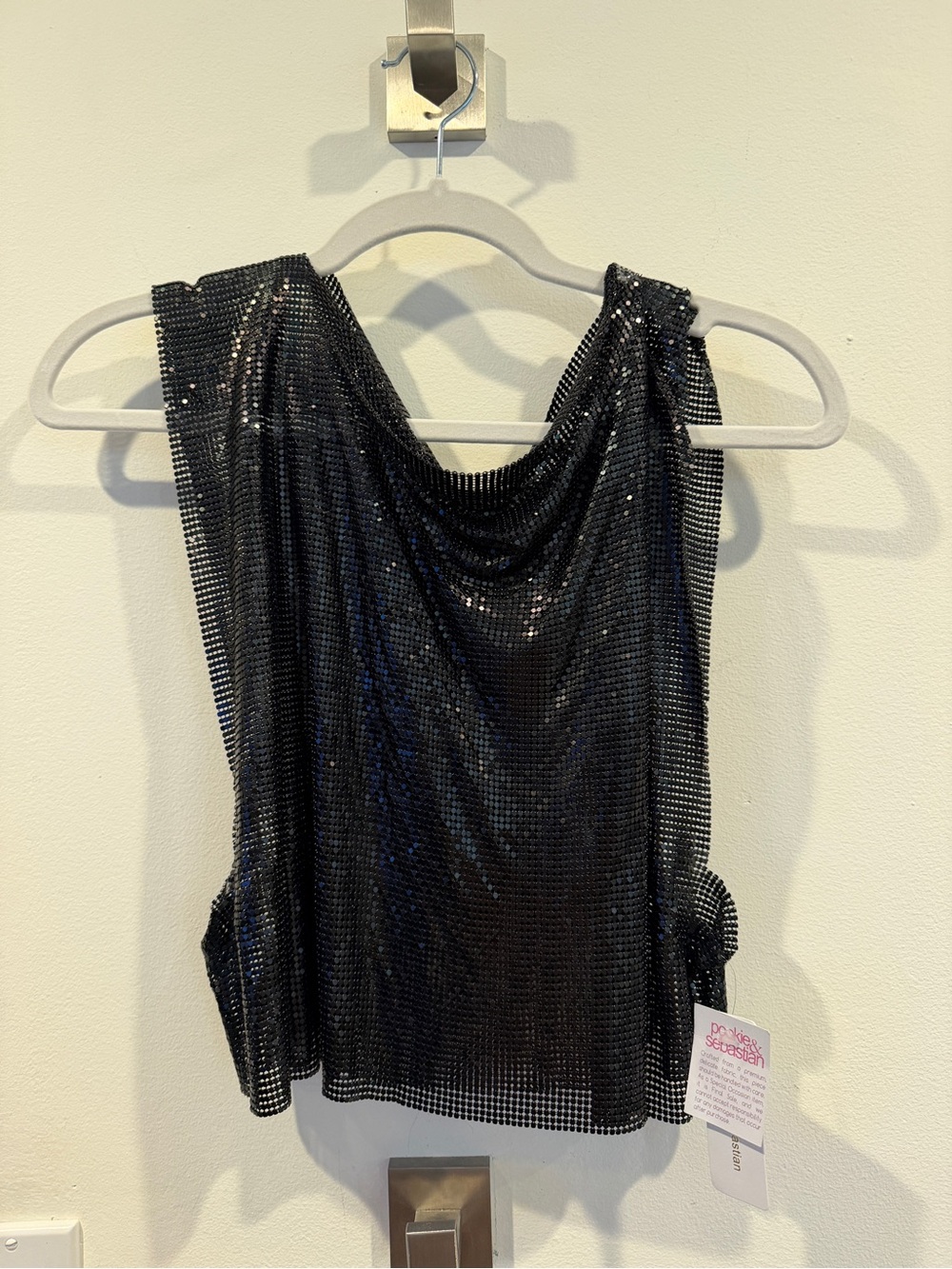 Black metal top